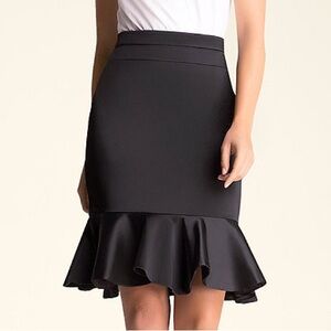 Bebe Ruffle Hem Skirt